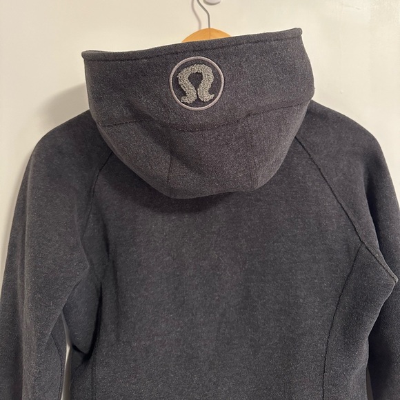 Vintage Lululemon Remix (Scuba Style) Hoodie, Size 6, Dark Grey - Picture 2 of 9